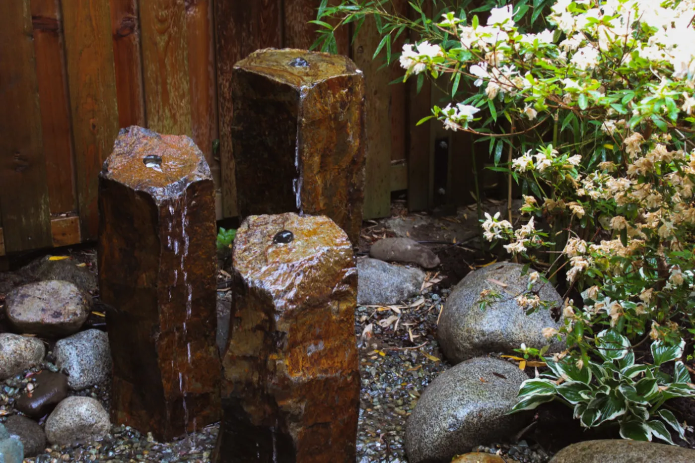A completed Fountains & Urns project by Oxbow Aquatic Services in Greater Victoria.