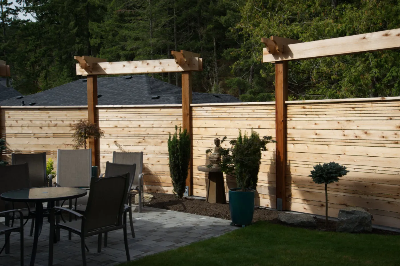 A completed Landscape Elements project by Oxbow Aquatic Services in Greater Victoria.